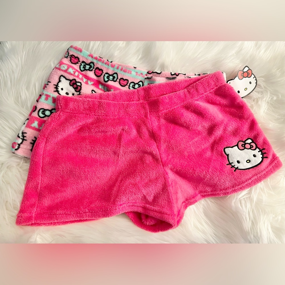Sanrio Hello Kitty and Friends Sleepwear Fleece 2-Pack Shorts Set (Pink)